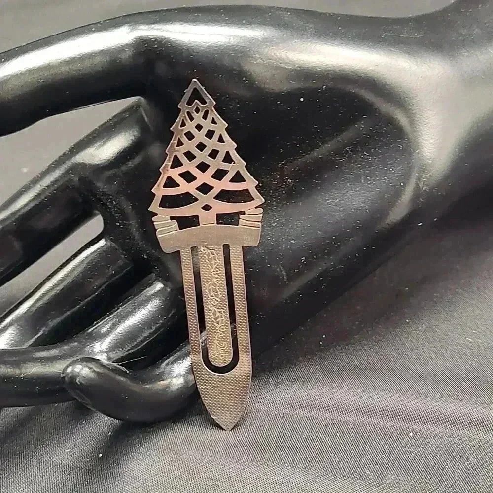 Towel Sterling Silver Christmas Tree Book mark